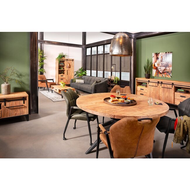 WoonMax TV meubel Dark Mango Vigo groot 2 deuren
