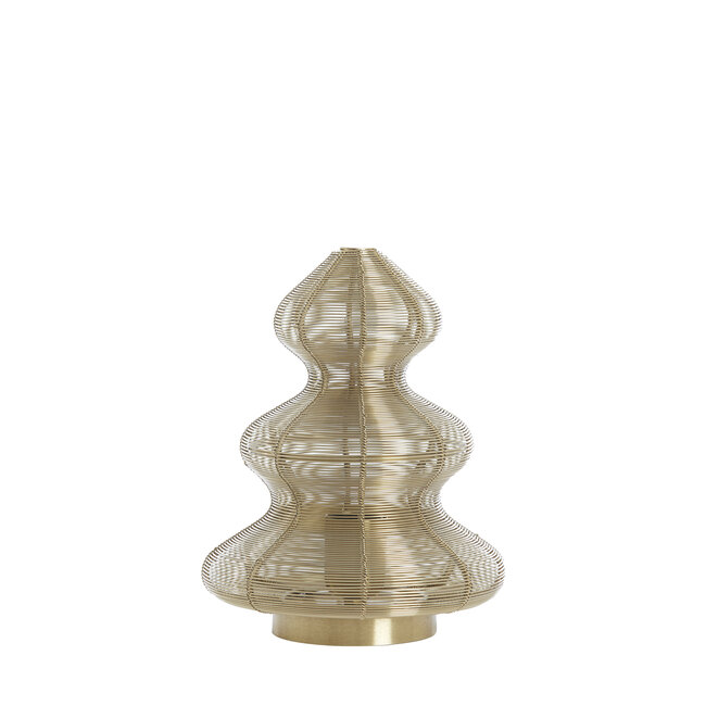 Light en Living Tafellamp CHRISTMAS TREE in de kleur brons - Ø21x27 cm