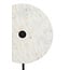 Light en Living Ornament op voet 35x12x50 cm YFKE marmer wit+mat zwart