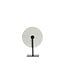 Light en Living Ornament op voet 35x12x50 cm YFKE marmer wit+mat zwart