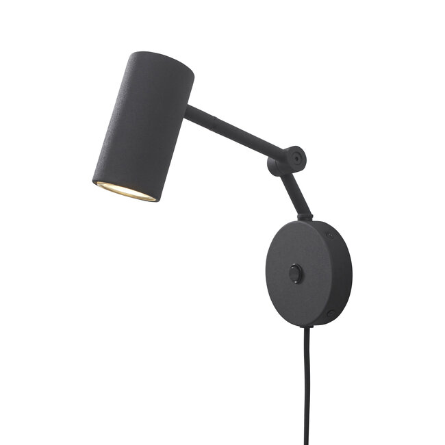 it's about RoMi Wandlamp ijzer Montreux zwart - Industriële wandverlichting