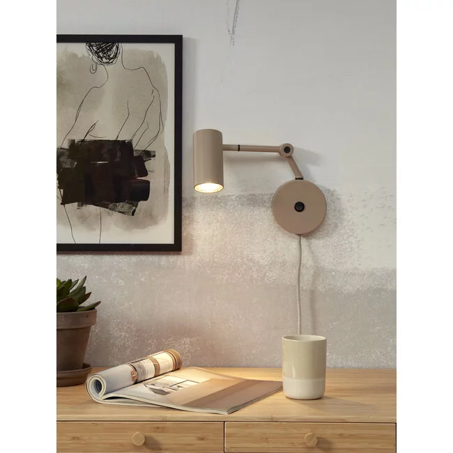it's about RoMi Wandlamp ijzer Montreux zand
