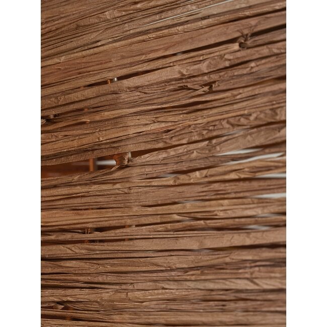 it's about RoMi Plafonniere Panama dia. 45cm bruin - Raffia Plafondlamp