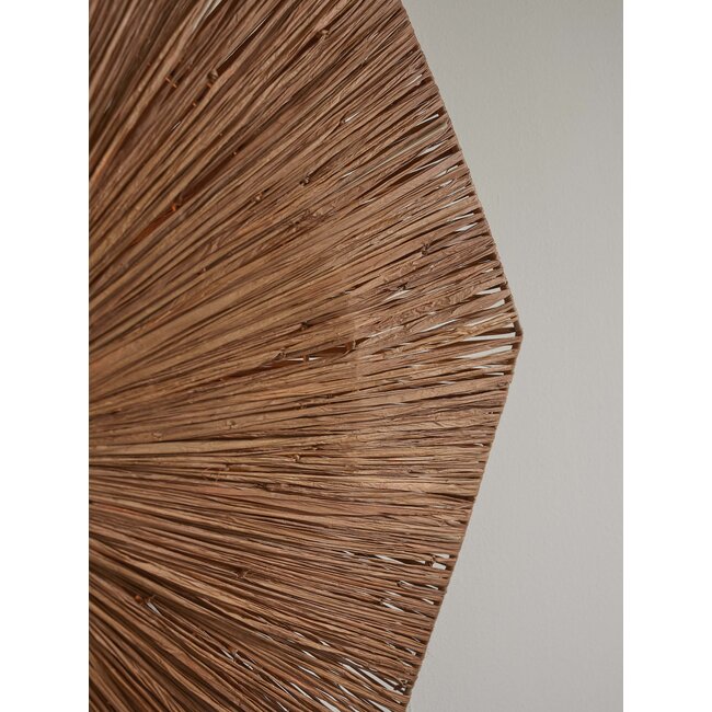 it's about RoMi Plafonniere Panama dia. 45cm bruin - Raffia Plafondlamp