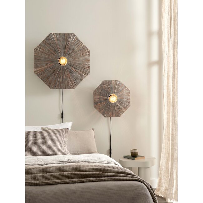 it's about RoMi Wandlamp Panama dia. 45cm donkergrijs