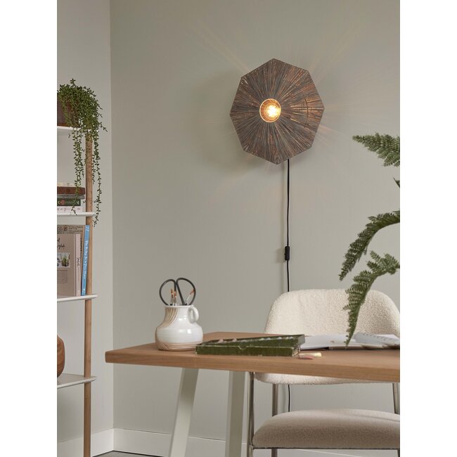 it's about RoMi Wandlamp Panama dia. 45cm donkergrijs