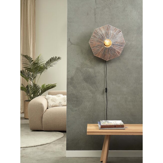 it's about RoMi Wandlamp Panama dia. 45cm donkergrijs