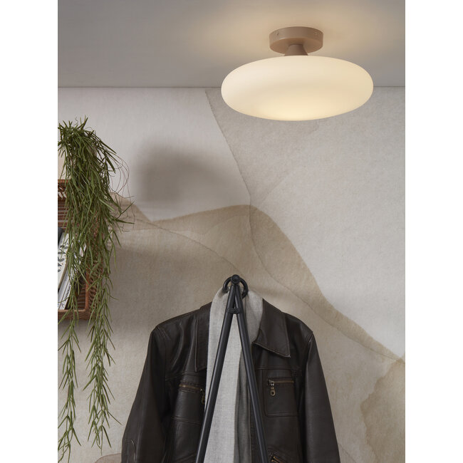 it's about RoMi Plafonniere Sapporo glas wit/zand L