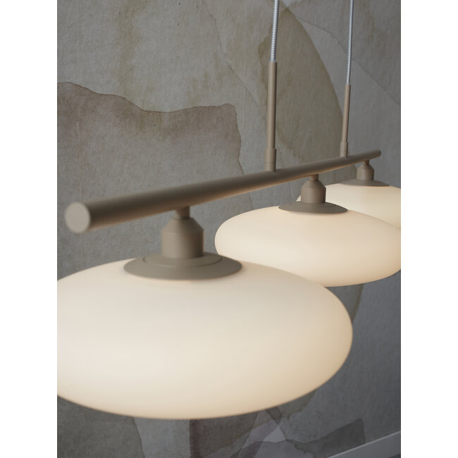 it's about RoMi Hanglamp Sapporo 3-schijf wit/zand