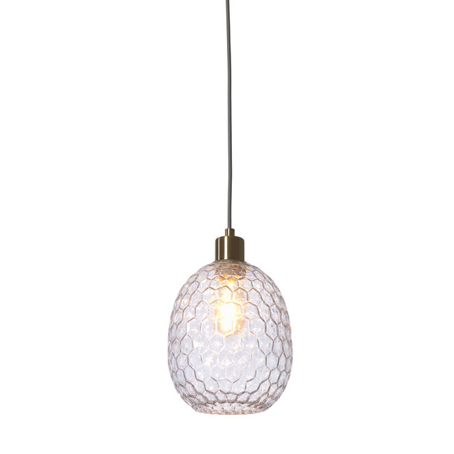 it's about RoMi Hanglamp glas Venice ovaal transparant
