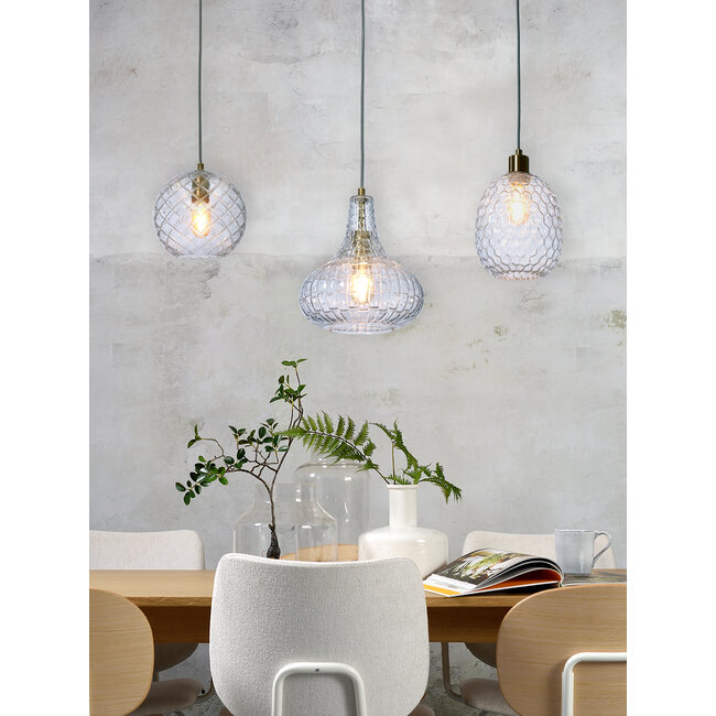 it's about RoMi Hanglamp glas Venice bol transparant