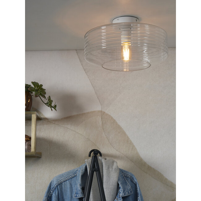 it's about RoMi Plafonniere Verona transparant - Glazen Plafondlamp