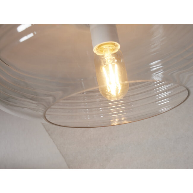 it's about RoMi Plafonniere Verona transparant - Glazen Plafondlamp