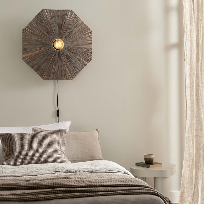 it's about RoMi Wandlamp Panama dia. 65cm donkergrijs