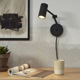 it's about RoMi Wandlamp ijzer Montreux zwart