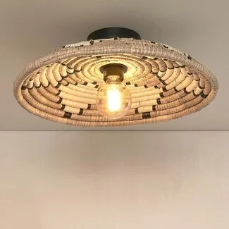 Good&Mojo Plafonniere Andros dia. 45cm naturel/wit