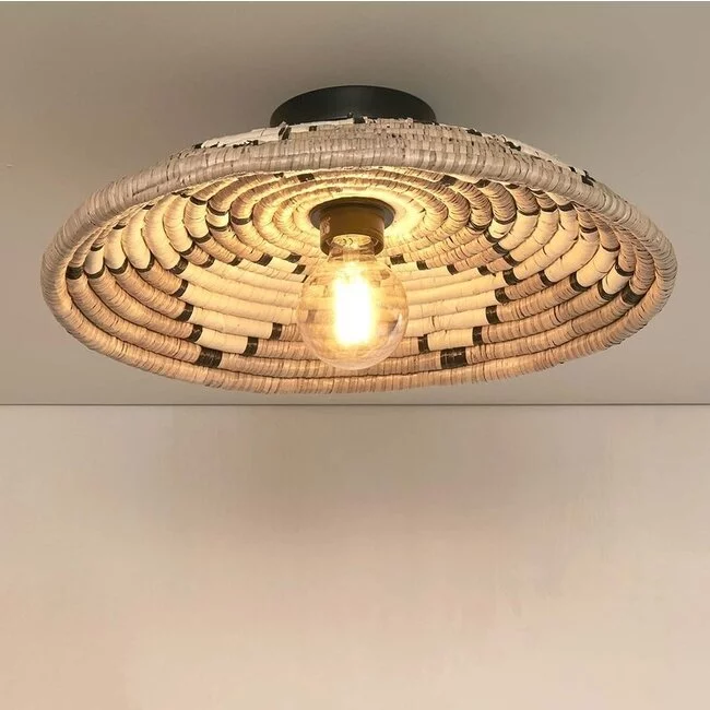 Good&Mojo Plafonniere Andros dia. 45cm naturel/wit