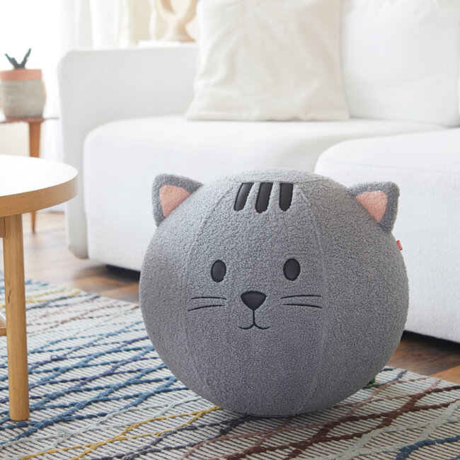Balvi Poef Kitty grijs polyester