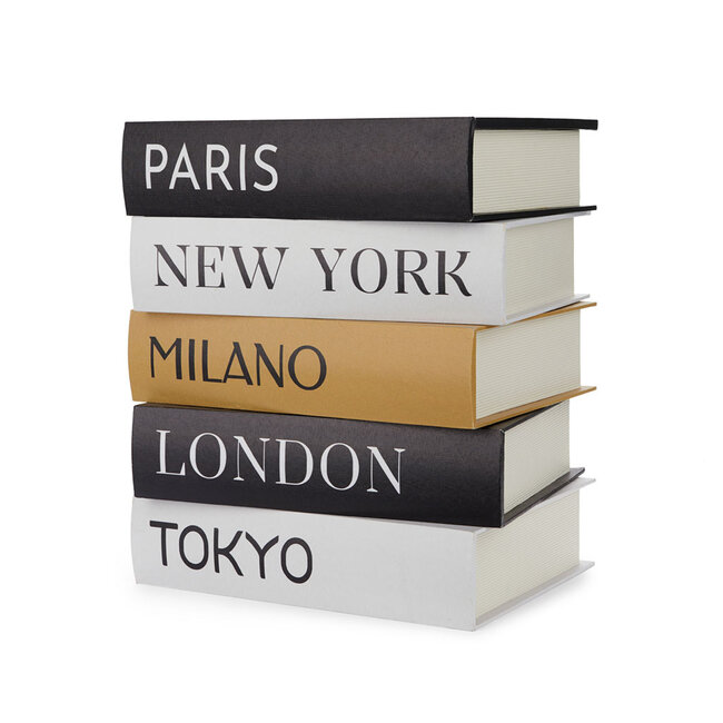 Balvi Bijzettafel Metropolitan Book Stack wood