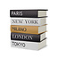 Balvi Bijzettafel Metropolitan Book Stack wood