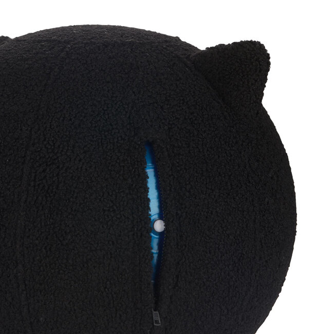 Balvi Poef Kitty zwart polyester