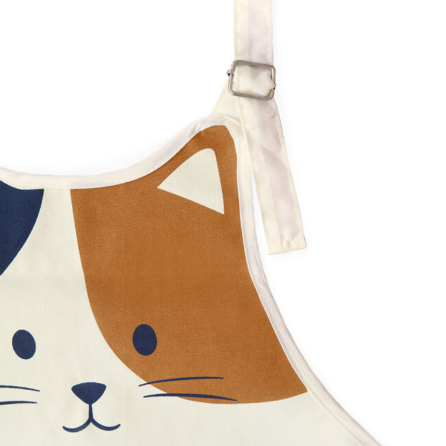 Balvi Keukenschort Kitty wit/bruin