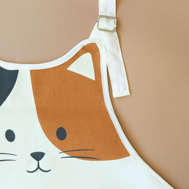 Balvi Keukenschort Kitty wit/bruin