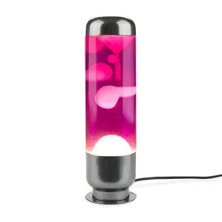 Balvi Lavalamp capsule roze/wit