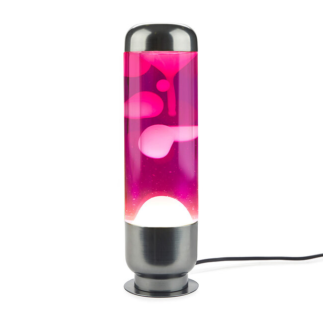 Balvi Lavalamp capsule roze/wit