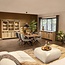 WoonMax Vitrinekast Cottage Natur 180 cm