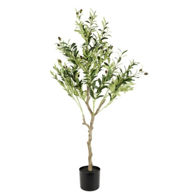 Countryfield Kunstplant Olea olijfboom L groen - 120 cm hoog
