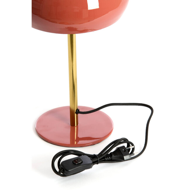 Light en Living Tafellamp Ø22x34 cm SURIN glans koraal+goud
