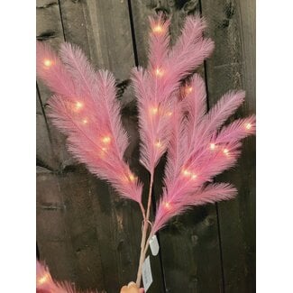 Light en Living Ornament LED 110 cm FEATHER rood / roze