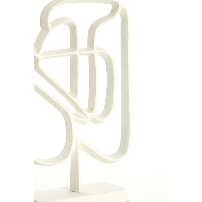 Light en Living Ornament op voet 24x8x39 cm GOLEZA crème