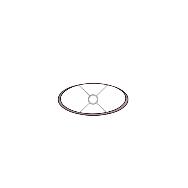 Light en Living Lampenkap ovaal recht 38x17,5x28 cm IMANI bordeaux
