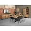 WoonMax Rimini Wandkast 1 deur en 2 lades Lamulux mango