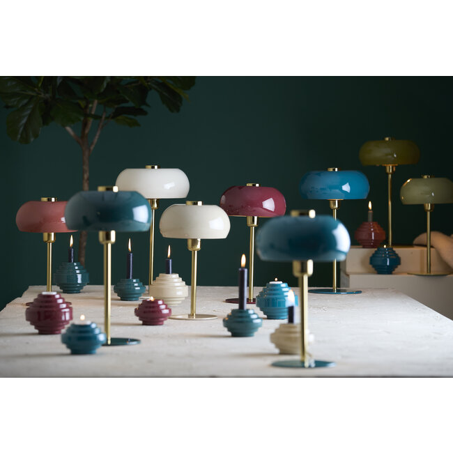 Light en Living Tafellamp Ø26x47 cm SURIN glans crème+goud