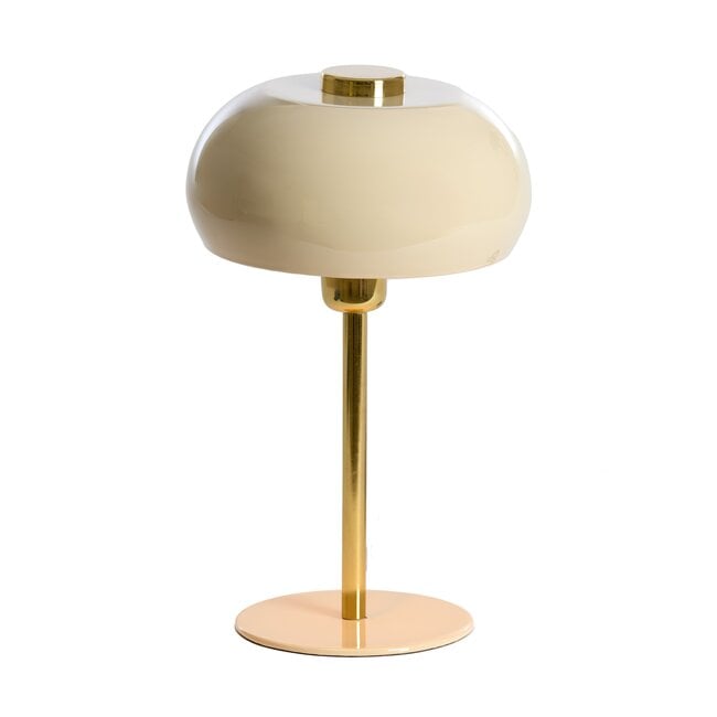 Light en Living Tafellamp Ø22x34 cm SURIN glans lichtgrijs+goud