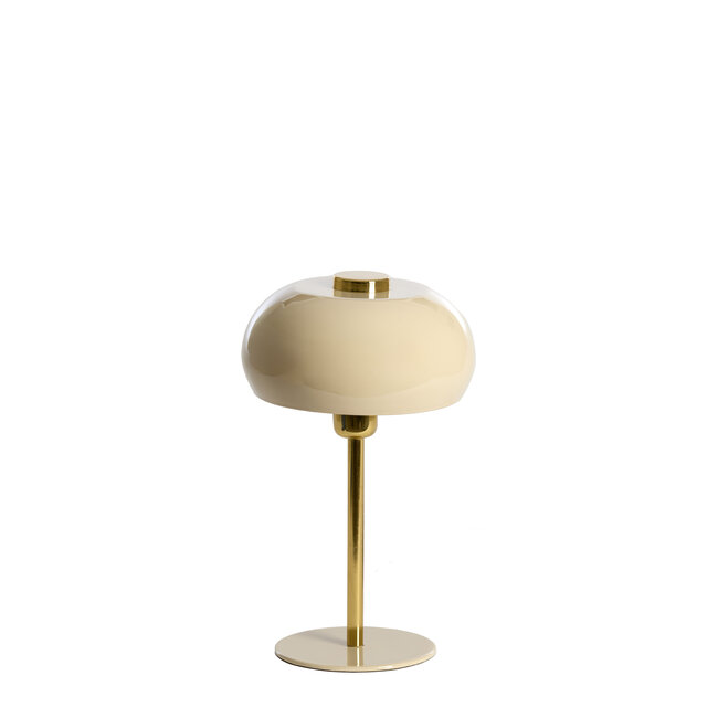 Light en Living Tafellamp Ø22x34 cm SURIN glans lichtgrijs+goud