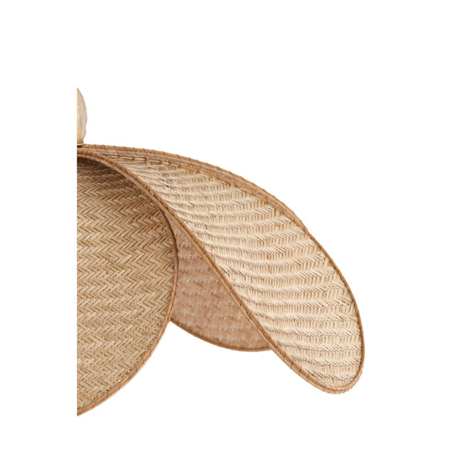 Light en Living Hanglamp Ø48x29 cm LAVRIO webbing naturel+hout