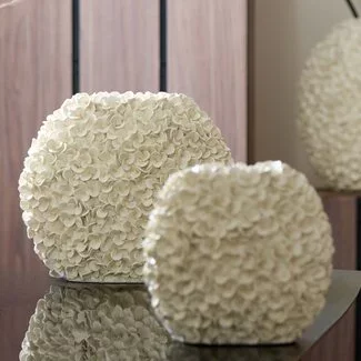 Light en Living Vaas 44x20,5x38,5 cm PHYLIA crème