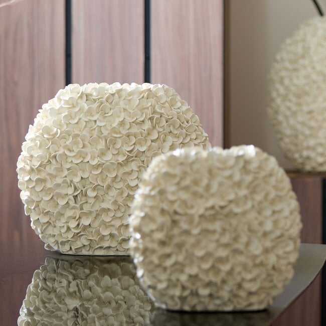 Light en Living Vaas 44x20,5x38,5 cm PHYLIA crème