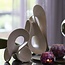 Light en Living Ornament op voet 20,5x19x39 cm ZAZINA taupe