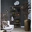 Light en Living Ornament op voet 35x12x50 cm YVO marmer wit+antiek brons