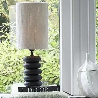 Light en Living Lampvoet Ø12x21 cm BUDONGO hout  zwart