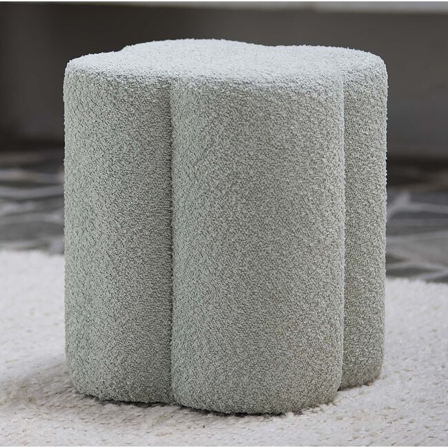 Light en Living Poef 38x38x45 cm NALANI mint groen