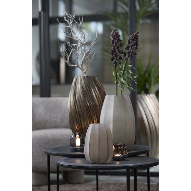 Light en Living Vaas Ø17x23,5 cm BRADLEY glas licht bruin