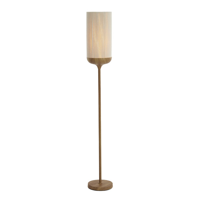 Light en Living Vloerlamp Ø23x159 cm DANIA hout print naturel+touw crème