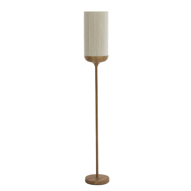 Light en Living Vloerlamp Ø23x159 cm DANIA hout print naturel+touw crème