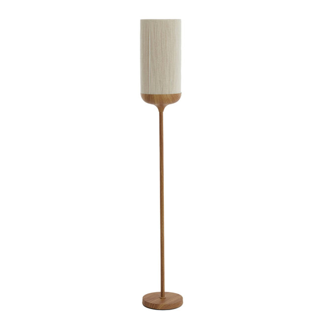 Light en Living Vloerlamp Ø23x159 cm DANIA hout print naturel+touw crème